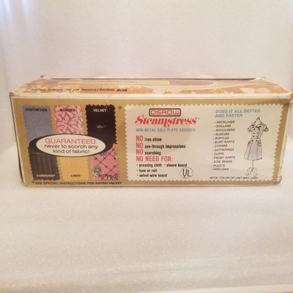 Vintage OSROW Steamstress in the box VG - Picture 7 of 7